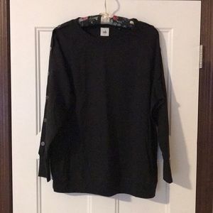CAbi Snap Sleeve Sweatshirt